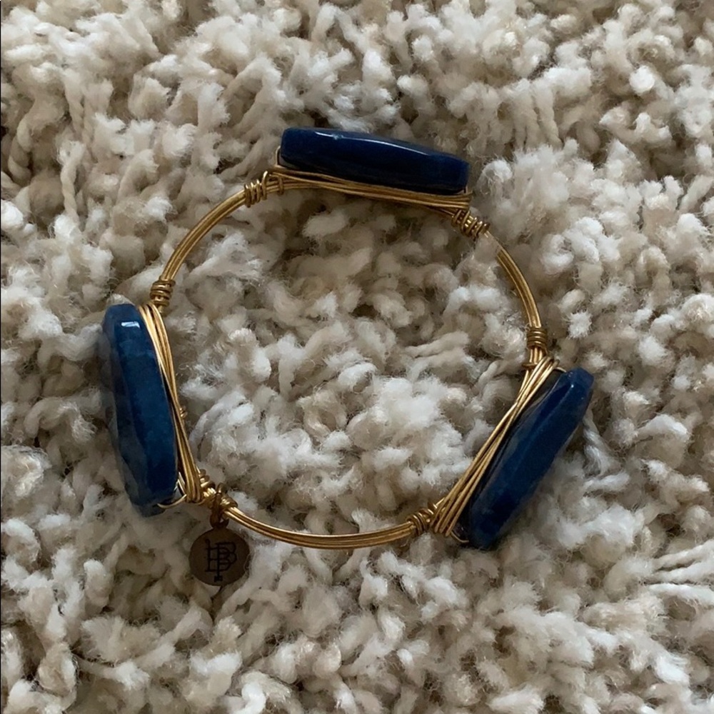 Navy blue Bourbon and Bowties bangle